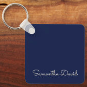 Blue individuelle Name personalisiert Schlüsselanhänger (Vorderseite)