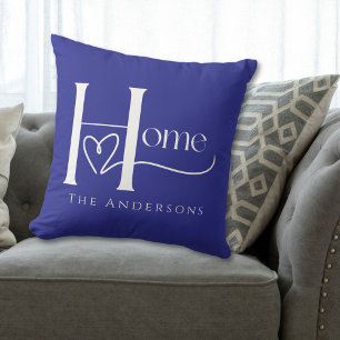 Blue Individuelle Name Zuhause Kissen