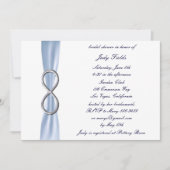 Blue Infinity Bridal Dusche Einladung (Vorderseite)