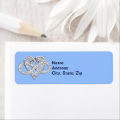 Blue Infinity Heart Address Labels (Insitu)