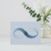 Blue Infinity Postcard Postkarte (Stehend Vorderseite)