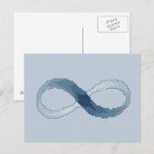 Blue Infinity Postcard Postkarte (Vorne/Hinten)
