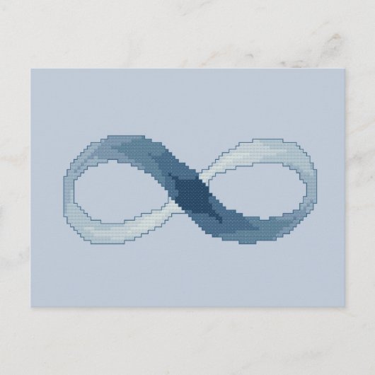Blue Infinity Postcard Postkarte (Vorderseite)
