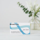 Blue Infinity-Visitenkarte Visitenkarte (Stehend Vorderseite)