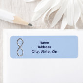 Blue Infinity Wedding Address Labels (Insitu)