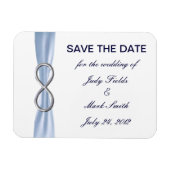 Blue Infinity Wedding Save the Date Magnet (Horizontal)