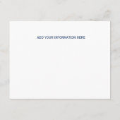 Blue Information Insert (Rückseite)