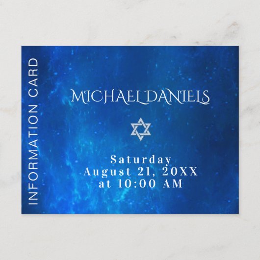 Blue Information Insert (Vorderseite)