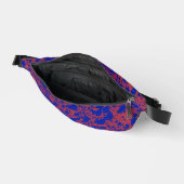 Blue Ink auf Red Simple Modern Bauchtasche (Offen)