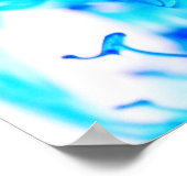 Blue Ink Drop Foto Poster 51x34 (Ecke)