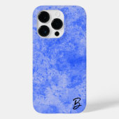 Blue Ink Mess Personalisiert Phone Case (Rückseite)