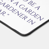 Blue Ink Samurai Warrior & Custom Quote Desk Mat Schreibtischunterlage (Ecke)