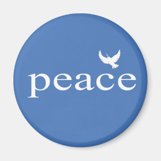 Blue Inspiration Peace Zitat Magnet