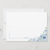 Blue Inspiration Religiöse Einladung (Rückseite)