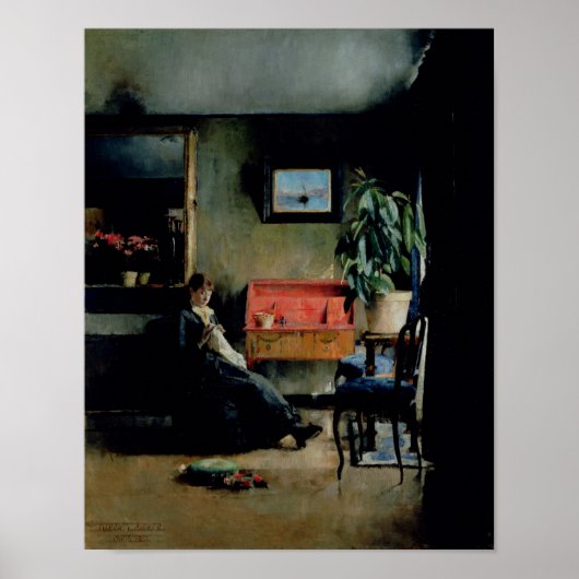 Blue Interior, 1883 Poster (Vorne)