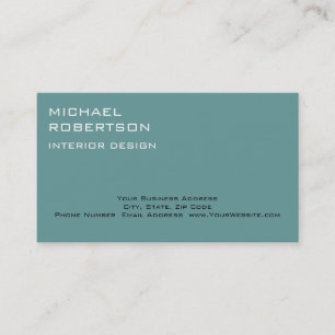 Blue Interior Designer Business Card Visitenkarte