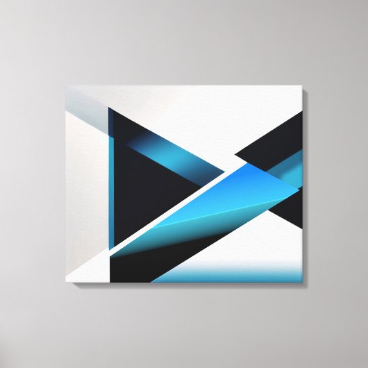 Blue Intersection Leinwanddruck (Vorderseite)