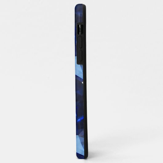 Blue iPhone Gehäuse facettiert Gemstone Saphire Case-Mate iPhone Hülle (Hinten/Links)