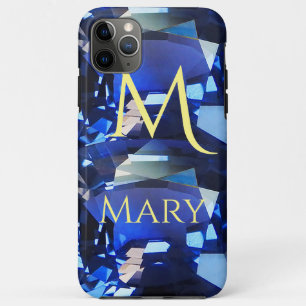 Blue iPhone Gehäuse facettiert Gemstone Saphire Case-Mate iPhone Hülle