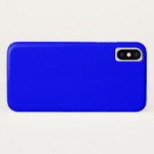 Blue iPhone X Case (Rückseite (Horizontal))
