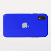 Blue Iphone Xr Case (Rückseite (Horizontal))