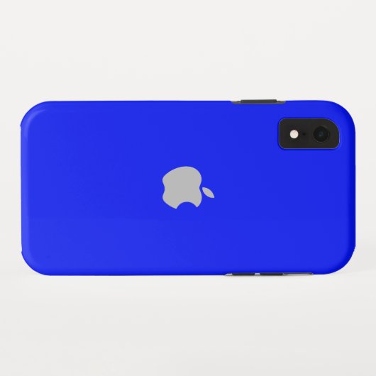 Blue Iphone Xr Case (Rückseite (Horizontal))