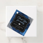 Blue Iridescent Mermaid Letters Quinceanera Geschenkanhänger (Beispiel)