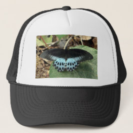 Blue Iridescent Mormon Butterfly Truckerkappe