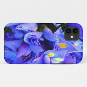Blue Iris Apophysis Blume Design Case-Mate iPhone Hülle (Rückseite (Horizontal))