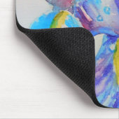 Blue Iris Art Blumengestalt Mousepad (Ecke)