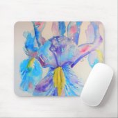 Blue Iris Art Blumengestalt Mousepad (Mit Mouse)