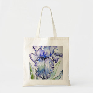 Blue Iris Arte e Cultura Blume Tragetasche