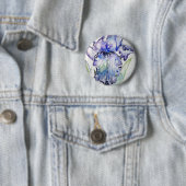 Blue Iris Blume Art Collection Button (Beispiel)