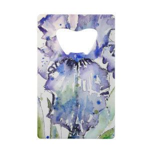Blue Iris Blume Art Collection Geldbeutel Flaschenöffner