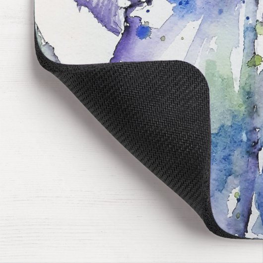 Blue Iris Blume Art Collection Mousepad (Ecke)