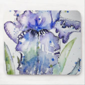 Blue Iris Blume Art Collection Mousepad (Vorne)