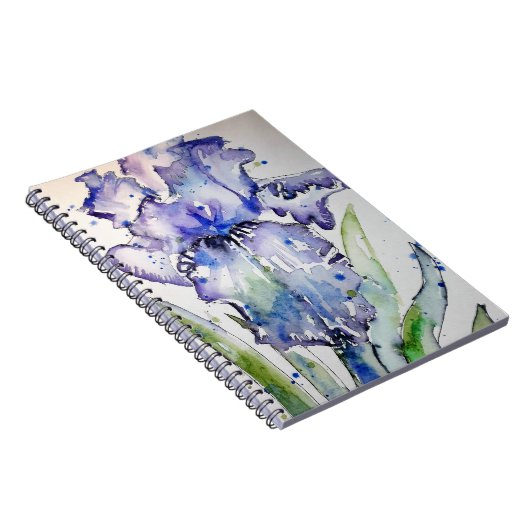 Blue Iris Blume Art Collection Notizblock (Rechte Seite)