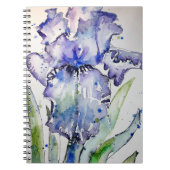 Blue Iris Blume Art Collection Notizblock (Vorderseite)