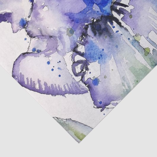 Blue Iris Blume Art Collection Seidenpapier (Ausschnitt)