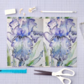 Blue Iris Blume Art Collection Seidenpapier (Handwerk)
