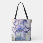 Blue Iris Blume Art Collection Tasche (Rückseite)