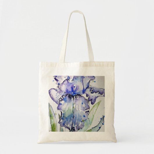 Blue Iris Blume Art Collection Tragetasche (Vorne)