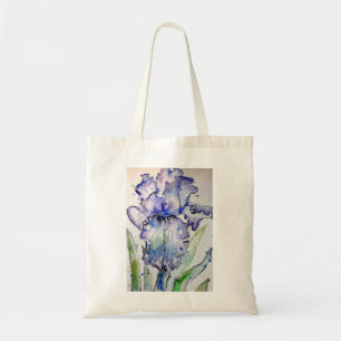Blue Iris Blume Art Collection Tragetasche