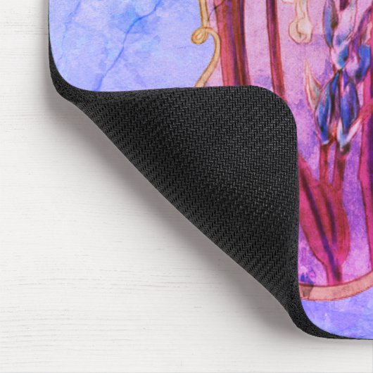 Blue Iris Blume Art Mousepad (Ecke)