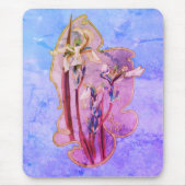 Blue Iris Blume Art Mousepad (Vorne)