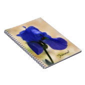 Blue Iris Blume Art Personal Journal Notizblock (Rechte Seite)