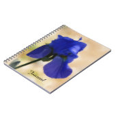 Blue Iris Blume Art Personal Journal Notizblock (Linke Seite)