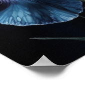 Blue Iris Blume Art Print Poster (Ecke)