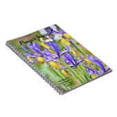 Blue Iris Blume Bible Verse Prayer Journal Notizblock (Rechte Seite)