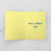 Blue Iris Blume Blumenbeere Geburtstagskarte Karte (Innenseite)